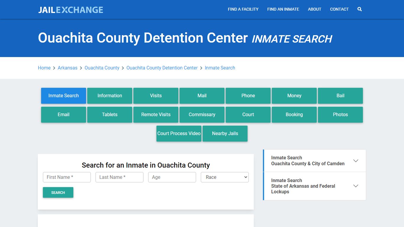 Ouachita County Detention Center Inmate Search - Jail Exchange