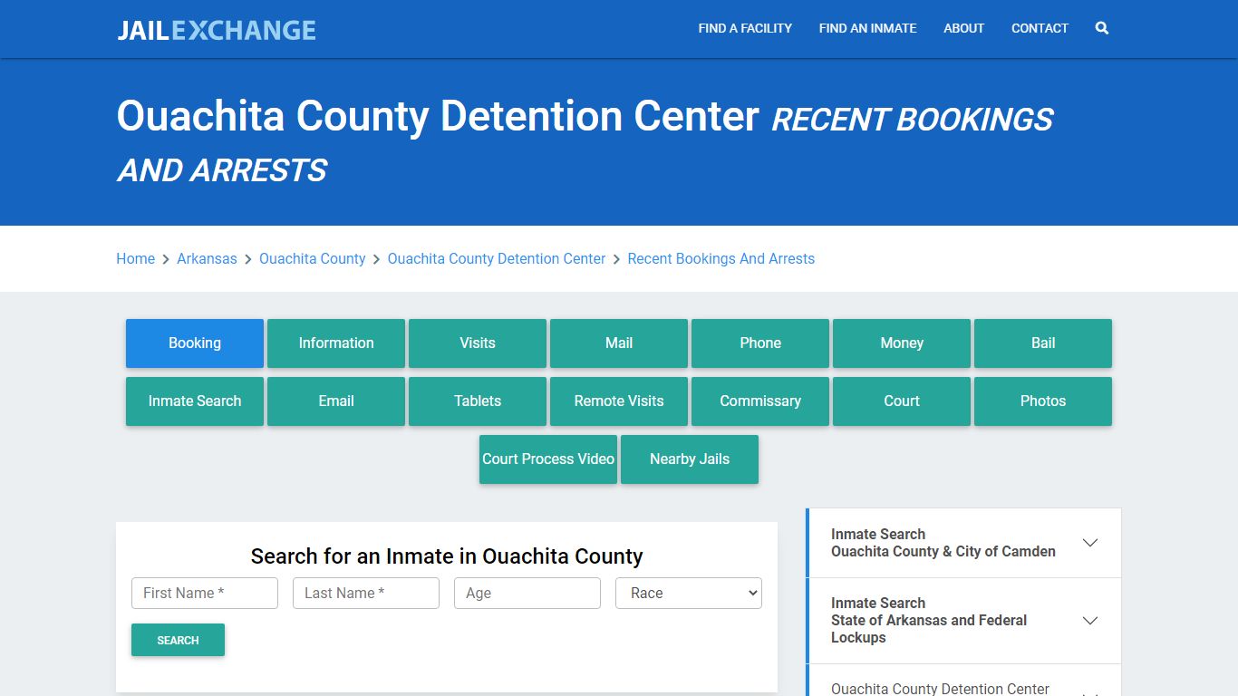 Ouachita County Detention Center Recent Bookings And Arrests